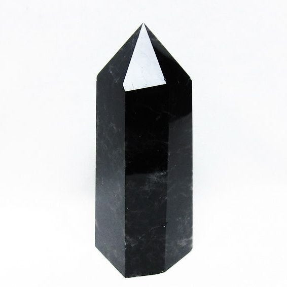モリオン 黒水晶 六角柱 ポイント 置物 一点物 152-3715