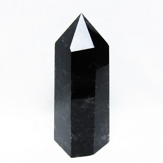 モリオン 黒水晶 六角柱 ポイント 置物 一点物 152-3715