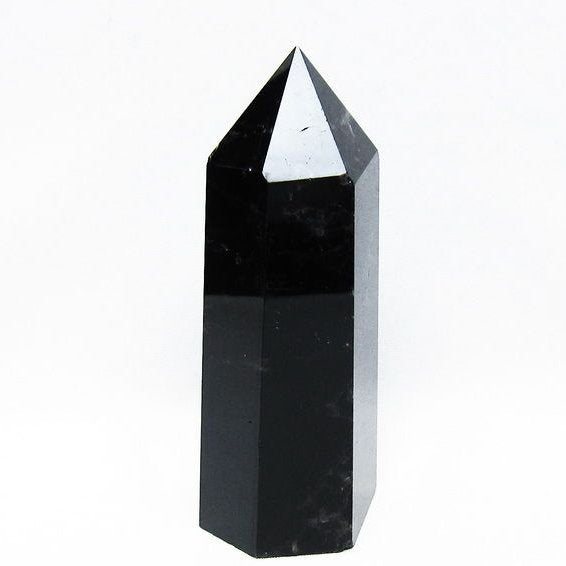 モリオン 黒水晶 六角柱 ポイント 置物 一点物 152-3716