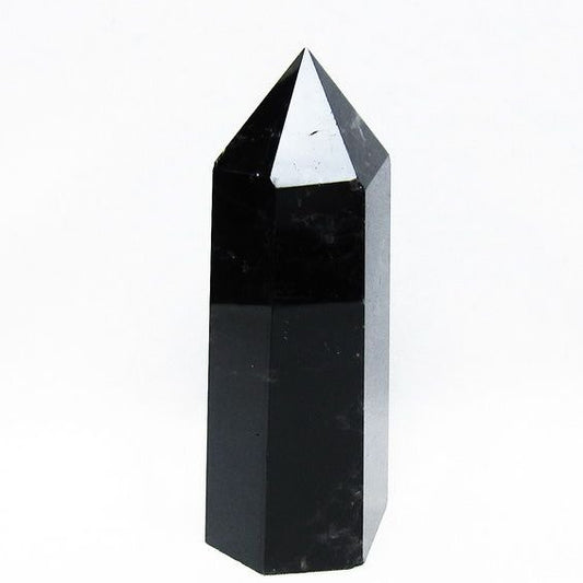 モリオン 黒水晶 六角柱 ポイント 置物 一点物 152-3716
