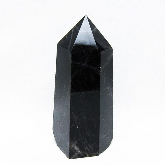 モリオン 黒水晶 六角柱 ポイント 置物 一点物 152-3718
