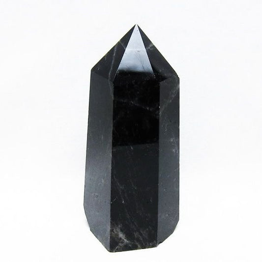 モリオン 黒水晶 六角柱 ポイント 置物 一点物 152-3718