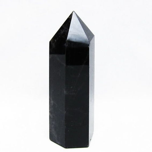モリオン 黒水晶 六角柱 ポイント 置物 一点物 152-3723