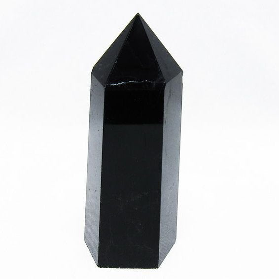 モリオン 黒水晶 六角柱 ポイント 置物 一点物 152-3734