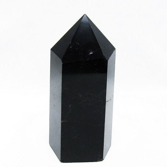 モリオン 黒水晶 六角柱 ポイント 置物 一点物 152-3738