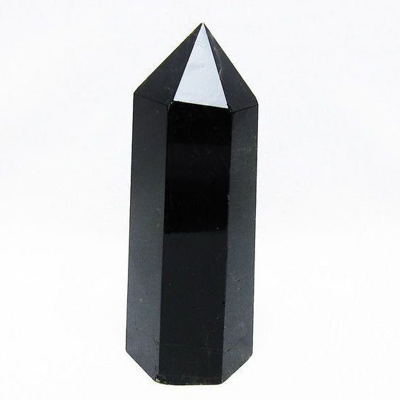 モリオン 黒水晶 六角柱 ポイント 置物 一点物 152-3742