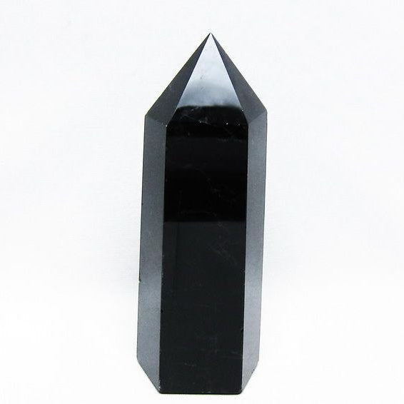 モリオン 黒水晶 六角柱 ポイント 置物 一点物 152-3745