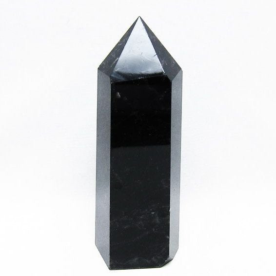 モリオン 黒水晶 六角柱 ポイント 置物 一点物 152-3748