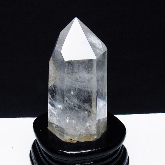 水晶 六角柱 水晶 ポイント 台座付属 一点物 152-3753