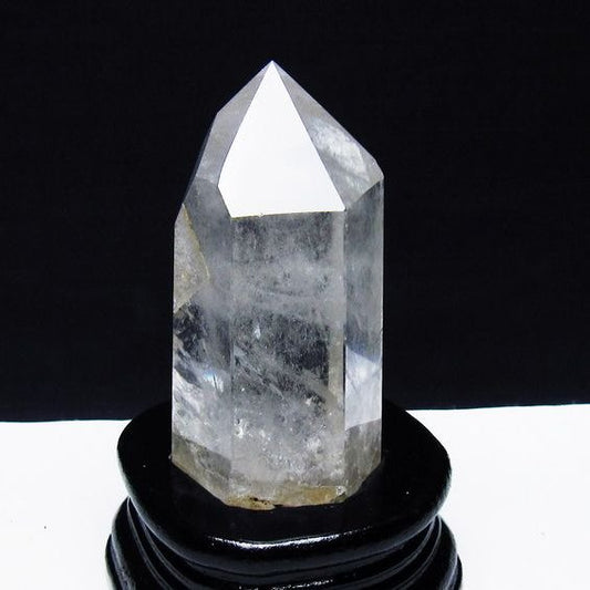 水晶 六角柱 水晶 ポイント 台座付属 一点物 152-3753