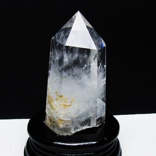 水晶 六角柱 水晶 ポイント 台座付属 一点物 152-3754
