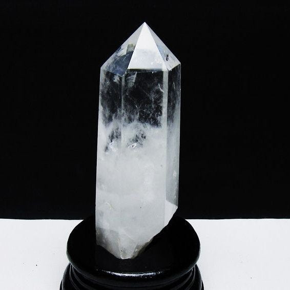 水晶 六角柱 水晶 ポイント 台座付属 一点物 152-3755