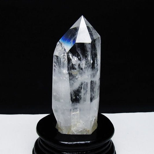 水晶 六角柱 水晶 ポイント 台座付属 一点物 152-3769
