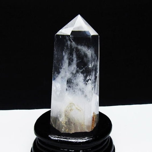 水晶 六角柱 水晶 ポイント 台座付属 一点物 152-3770