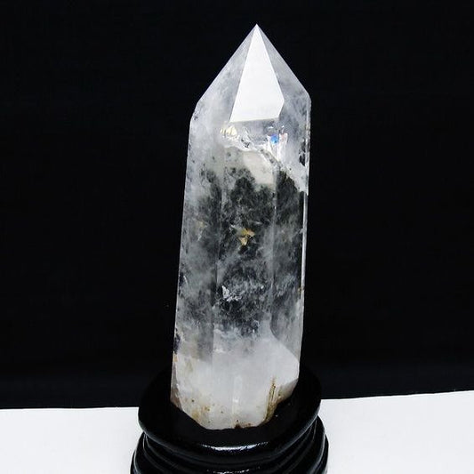 水晶 六角柱 水晶 ポイント 台座付属 一点物 152-3776