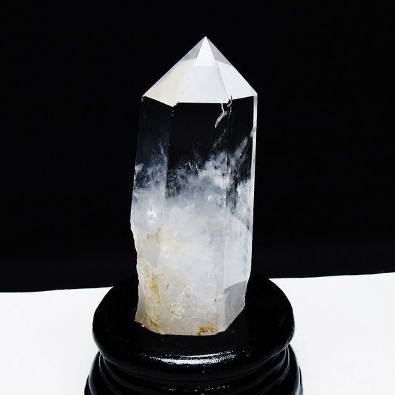 水晶 六角柱 水晶 ポイント 台座付属 一点物 152-3778