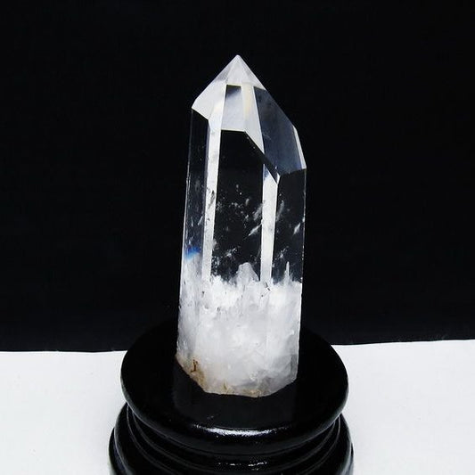 水晶 六角柱 水晶 ポイント 台座付属 一点物 152-3785
