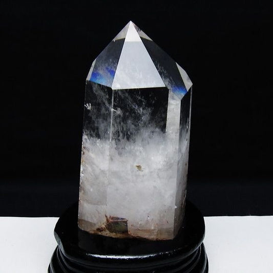 水晶 六角柱 水晶 ポイント 台座付属 一点物 152-3799