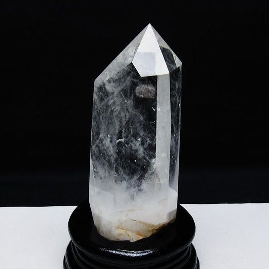 水晶 六角柱 水晶 ポイント 台座付属 一点物 152-3803