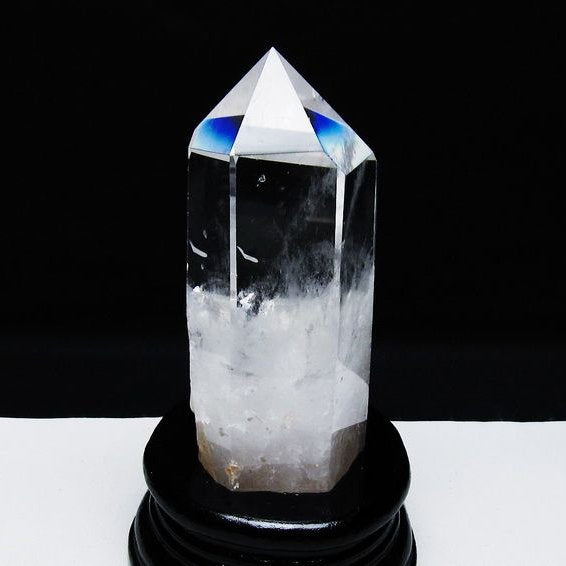 水晶 六角柱 水晶 ポイント 台座付属 一点物 152-3805