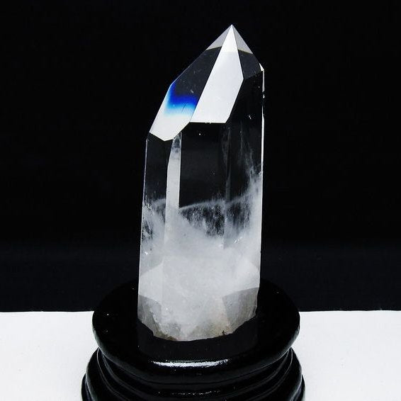 水晶 六角柱 水晶 ポイント 台座付属 一点物 152-3807