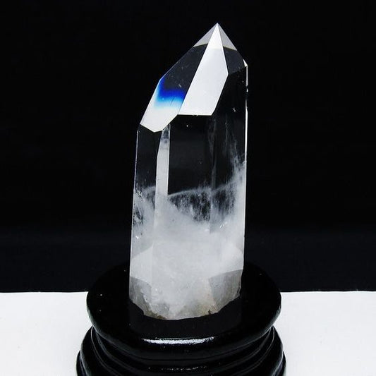 水晶 六角柱 水晶 ポイント 台座付属 一点物 152-3807