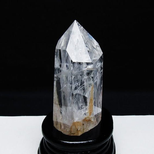水晶 六角柱 水晶 ポイント 台座付属 一点物 152-3810