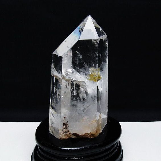 水晶 六角柱 水晶 ポイント 台座付属 一点物 152-3817