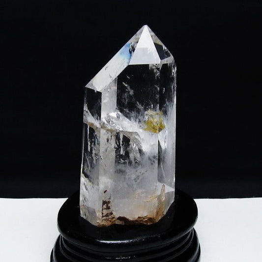 水晶 六角柱 水晶 ポイント 台座付属 一点物 152-3817