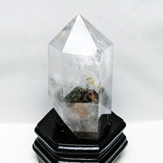 1Kg グリーンファントム 六角柱 台座付属 一点物 152-3831