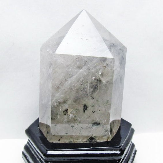 1.6Kg グリーンファントム 六角柱 台座付属 一点物 152-3855
