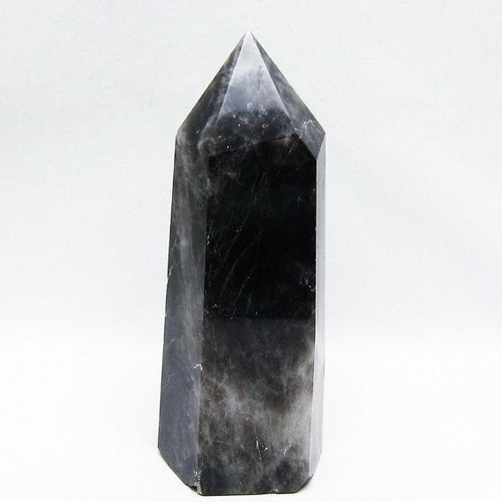 モリオン ポイント  黒水晶 六角柱 一点物 152-3938