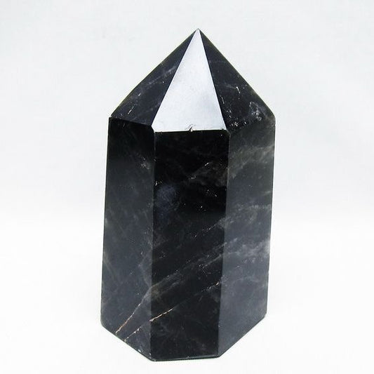 モリオン ポイント  黒水晶 六角柱 一点物 152-3953