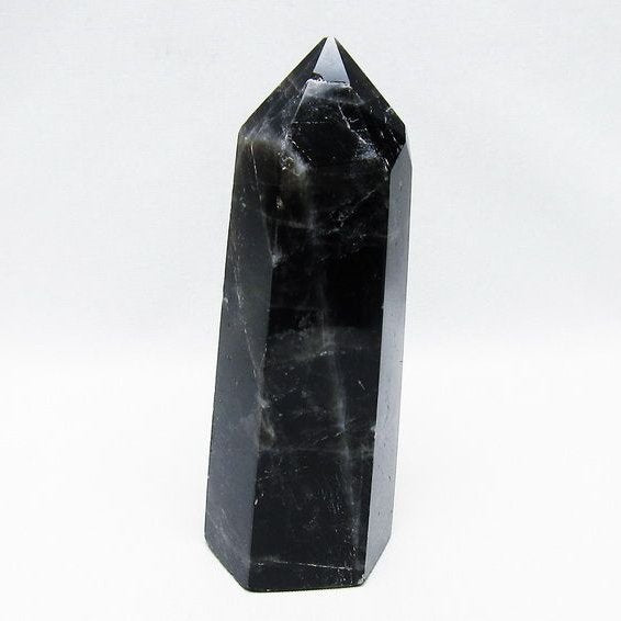 モリオン ポイント  黒水晶 六角柱 一点物 152-3956