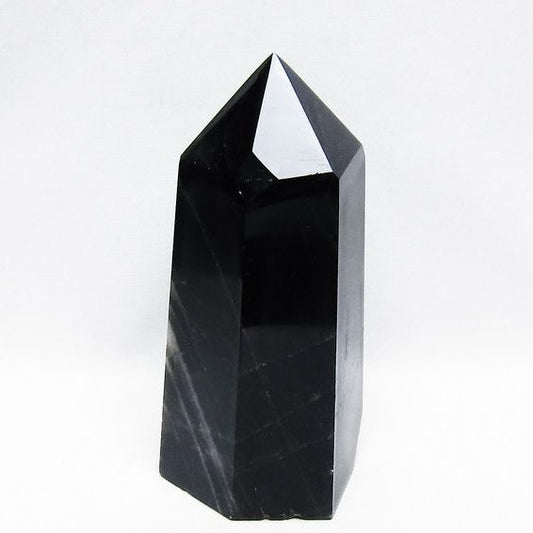 モリオン ポイント  黒水晶 六角柱 一点物 152-3980