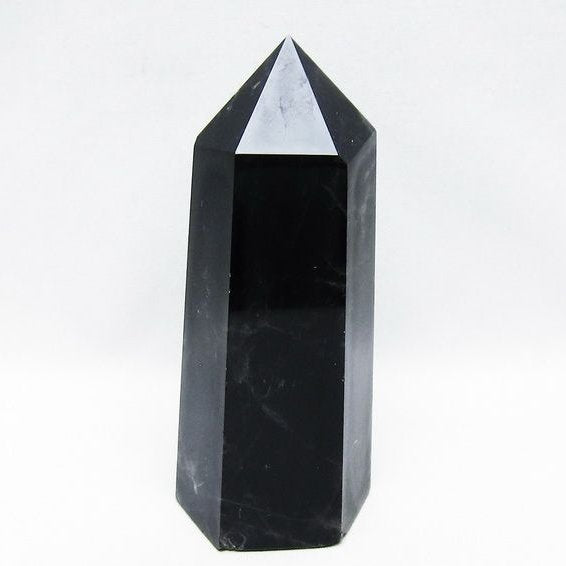 モリオン ポイント  黒水晶 六角柱 一点物 152-3981