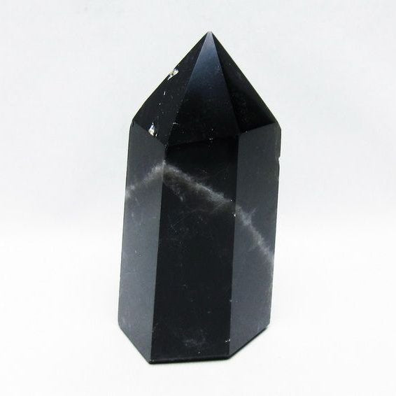 モリオン ポイント  黒水晶 六角柱 一点物 152-3984