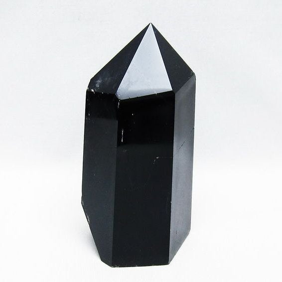モリオン ポイント  黒水晶 六角柱 一点物 152-3985
