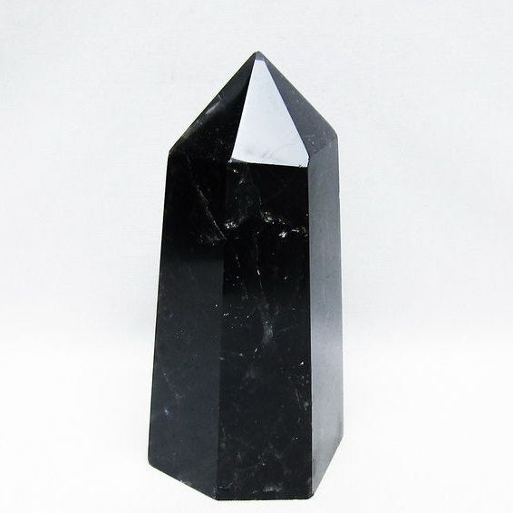 モリオン ポイント  黒水晶 六角柱 一点物 152-3987