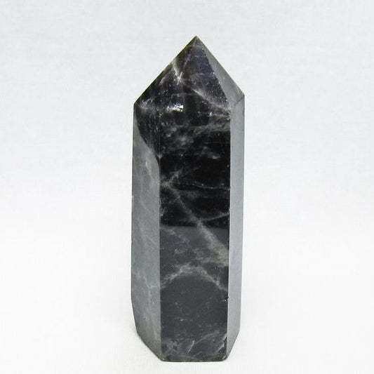 黒水晶 ポイント モリオン 六角柱 置物 一点物 152-4357