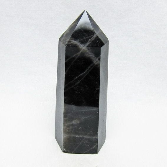 黒水晶 ポイント モリオン 六角柱 置物 一点物 152-4358