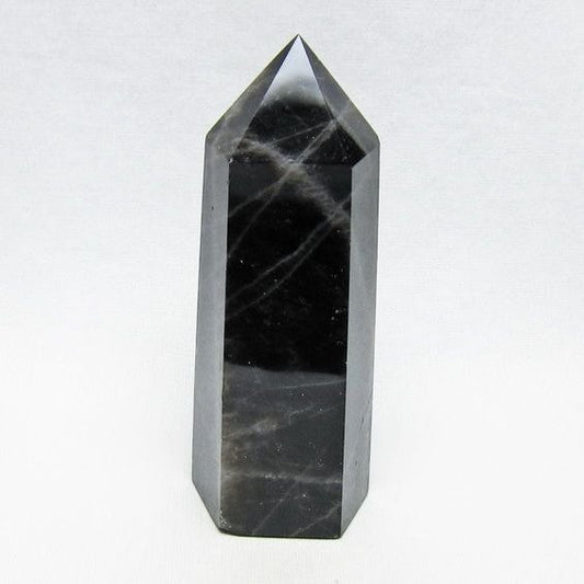 黒水晶 ポイント モリオン 六角柱 置物 一点物 152-4358