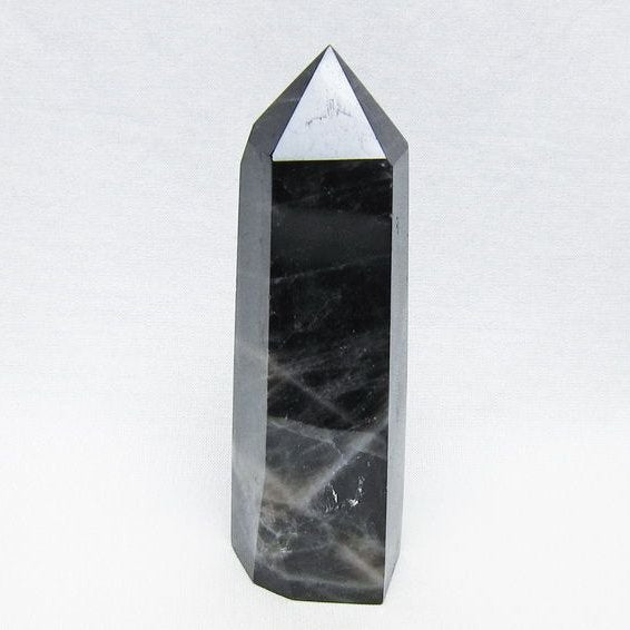 黒水晶 ポイント モリオン 六角柱 置物 一点物 152-4360