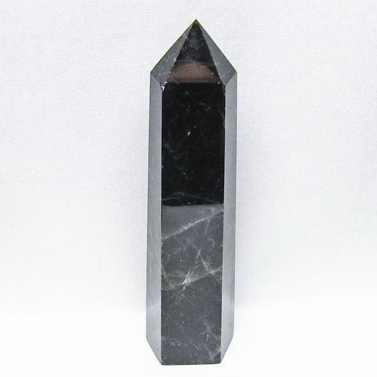 黒水晶 ポイント モリオン 六角柱 置物 一点物 152-4364