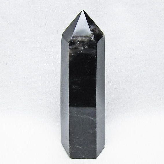 黒水晶 ポイント モリオン 六角柱 置物 一点物 152-4366