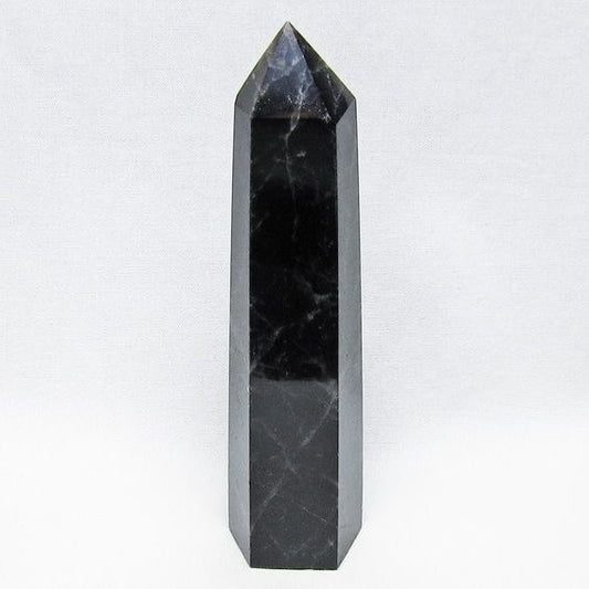 黒水晶 ポイント モリオン 六角柱 置物 一点物 152-4367