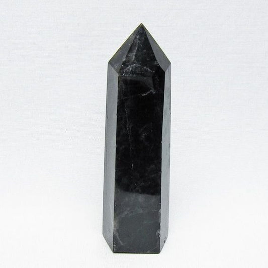 黒水晶 ポイント モリオン 六角柱 置物 一点物 152-4378