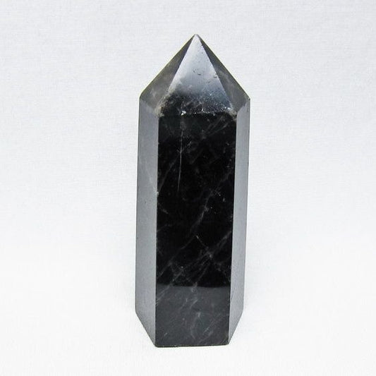 黒水晶 ポイント モリオン 六角柱 置物 一点物 152-4381