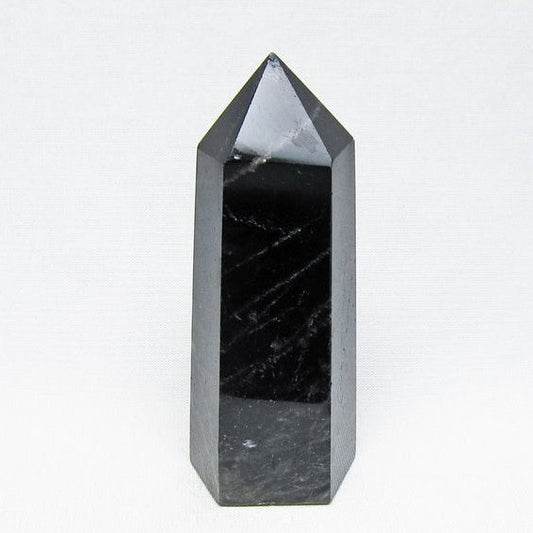 黒水晶 ポイント モリオン 六角柱 置物 一点物 152-4387