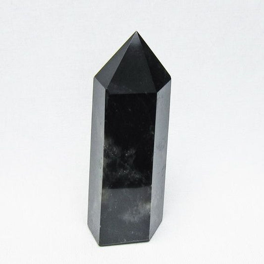 黒水晶 ポイント モリオン 六角柱 置物 一点物 152-4389